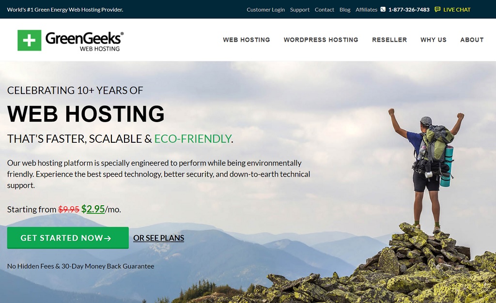 GreenGeeks Best for Small Sites