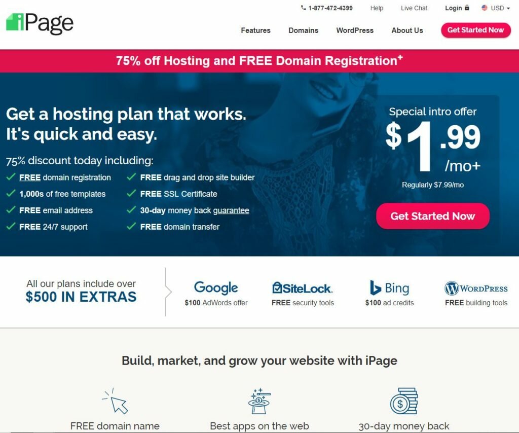iPage Cheap Option UK