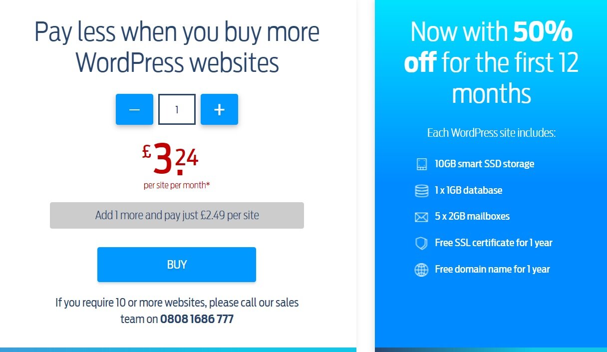FastHosts WordPress Hosting