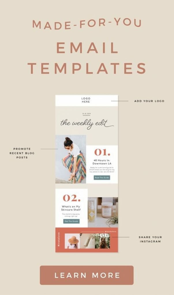 Perfect Email Marketing Layout